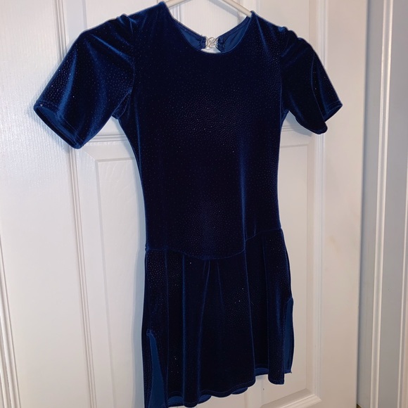Blue Figure Skating Dress - excellent condition
